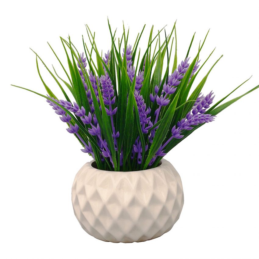 30 Office Desk Plants - Artificial Lavender
