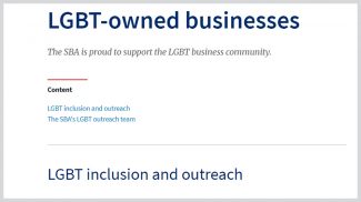 SBA LGBTQ Resources Back on Its Website